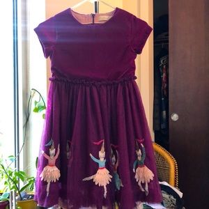 Girls ( size 9-10) MINI BODEN Velvet Dress